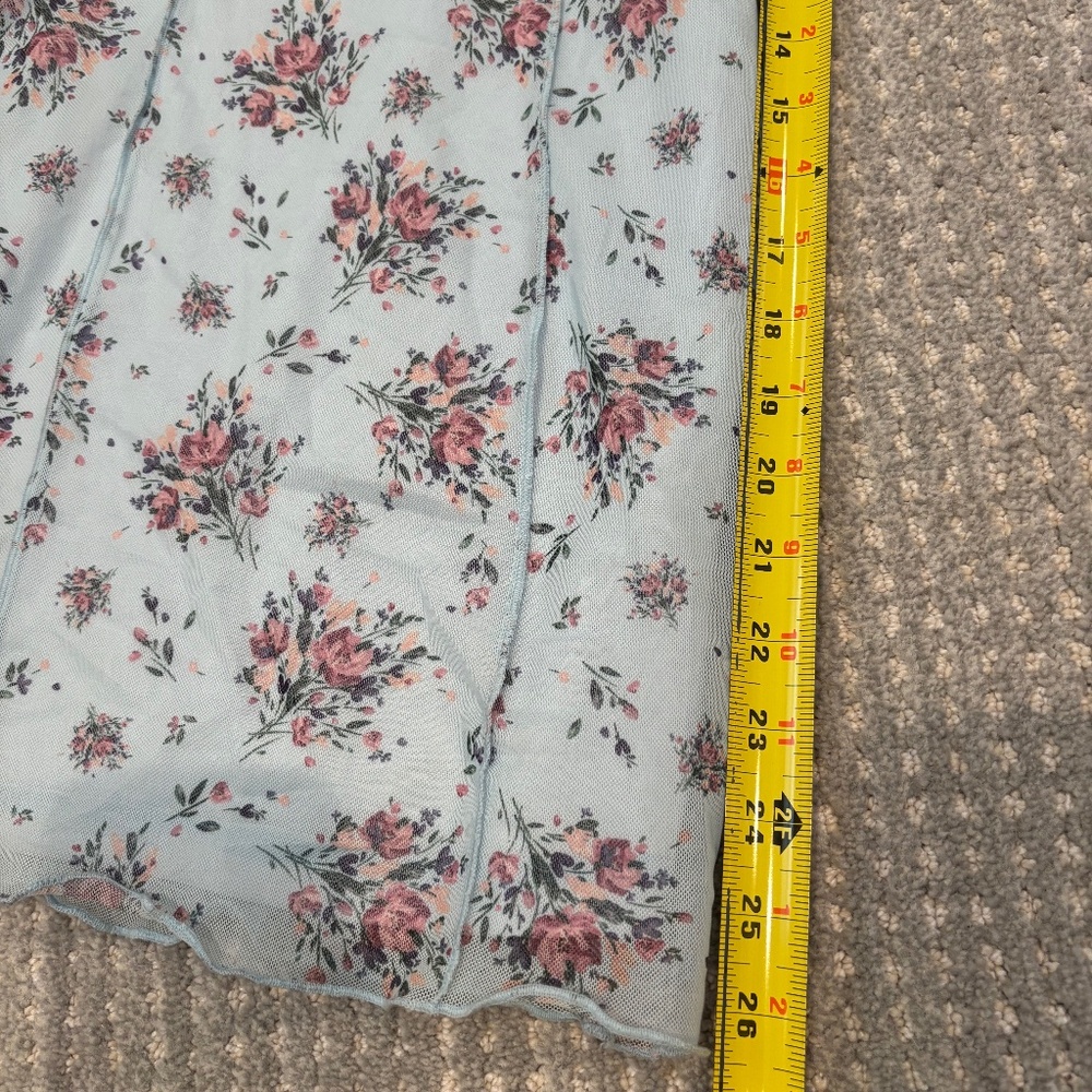 Beautiful Chaos Blue Floral mini dress